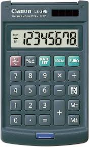 Calculadora Básica Canon LS-39E - Gris