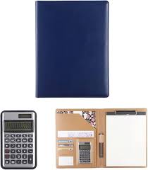Carpeta A4 Portátil con Calculadora y Organizador