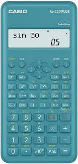 Calculadora Científica Casio FX-220 Plus - Compacta y Azul