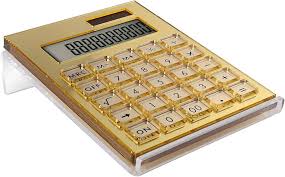 Calculadora Acrílica Solar con Soporte y Batería EXPUTRAN