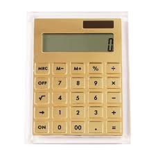 Calculadora Acrílica Transparente de 12 Dígitos para Oficina y Hogar