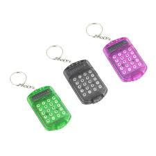 Mini Llavero Calculadora Escolar - 3 Piezas