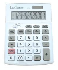 Calculadora de Sobremesa Lexibook con Pantalla LCD de 12 Dígitos