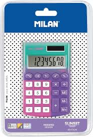 Calculadora Pocket 8 Dígitos Sunset Lila-Rosa