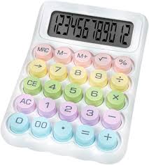 Calculadora Vintage Clásica 12 Dígitos con Pantalla Grande