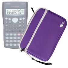 Funda Neopreno Morada para Calculadora Casio FX